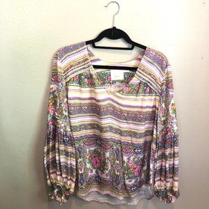 Athropologie Maeve floral top